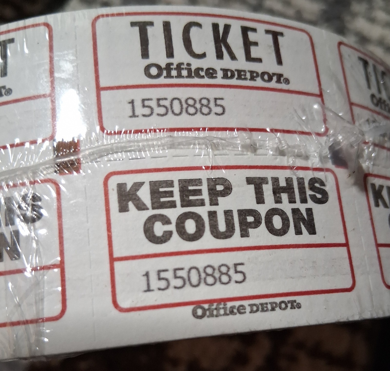 2 Rolls of 2000 (4000Total) Gray Double Stub Raffle Tickets Split the Pot 50/50
