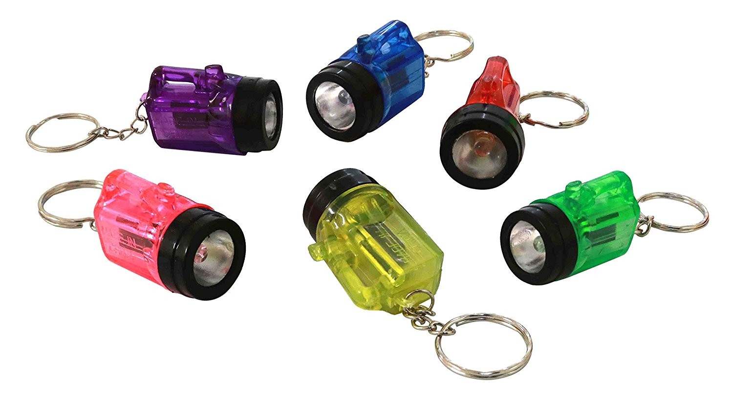 ( 252 ) FLASHLIGHT BULB – mini key chains – party wholesale lot ~ 21 dozen