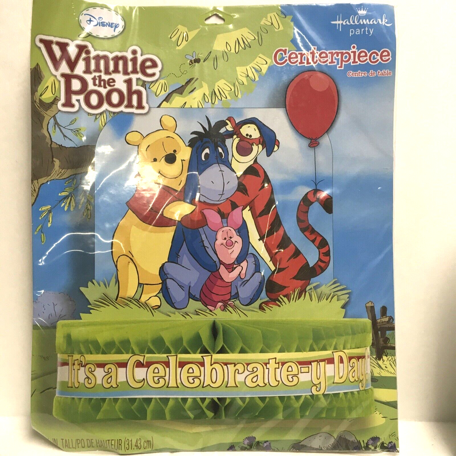 NEW IN PACKAGE WINNIE THE POOH CENTER PIECE 12-3/8″ TALL PARTY SUPPLIES