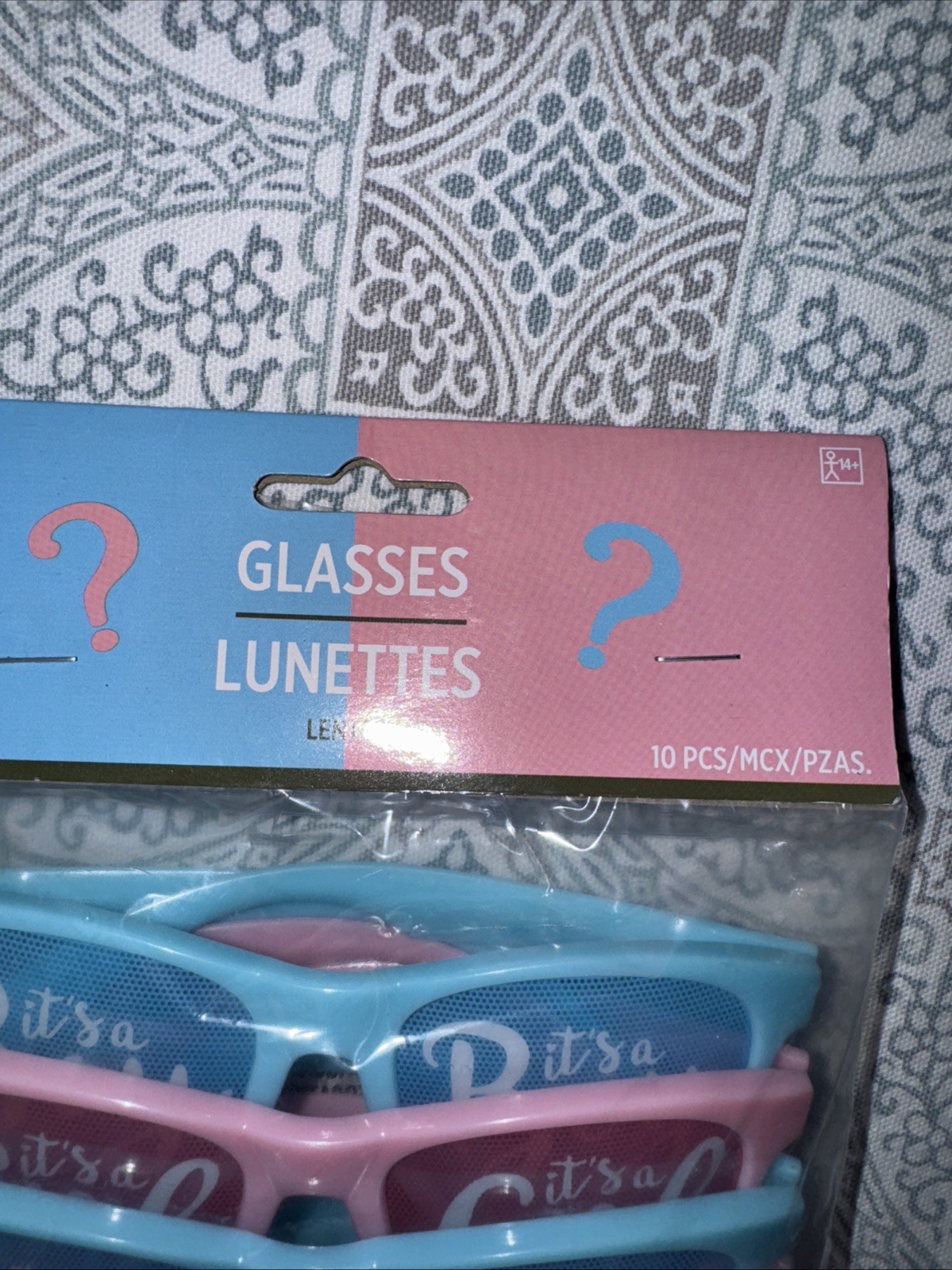 Gender Reveal Party Glasses Pack Of 10 – It’s a Boy or It’s A Girl Pink Blue NEW