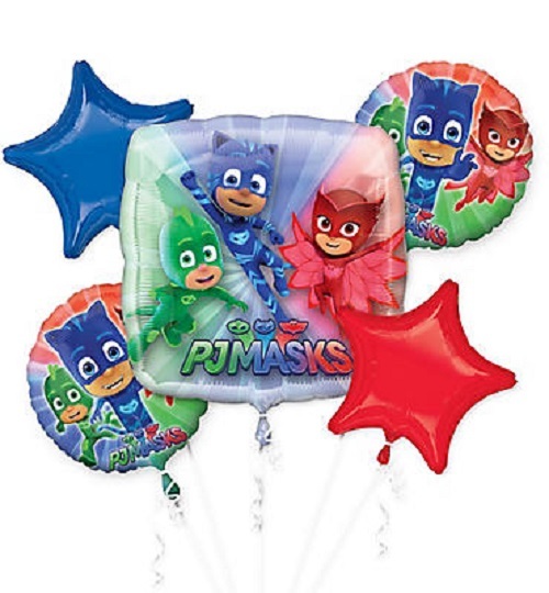 Disney PJ Masks Party Balloon Bouquet 5 Pieces