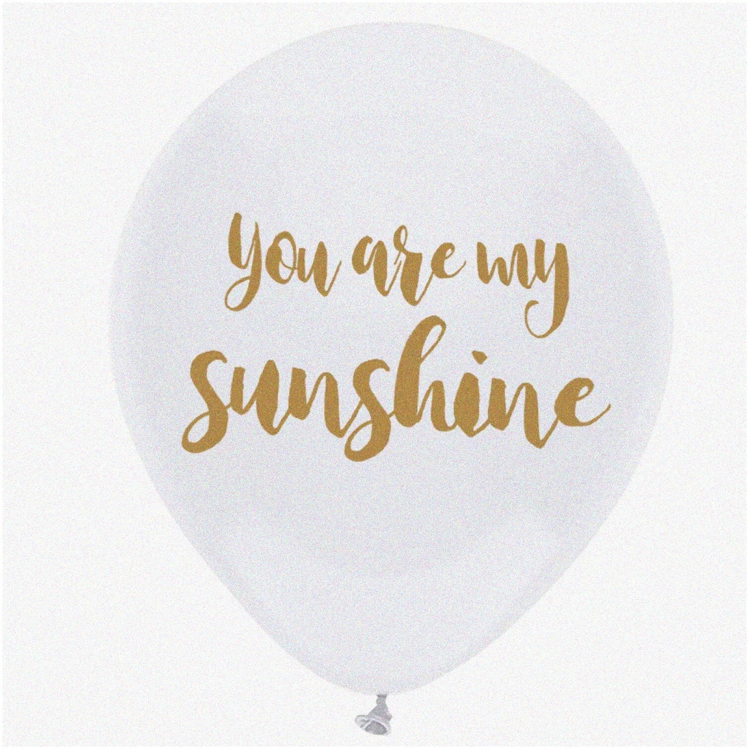White and Gold Latex Party Balloons Set