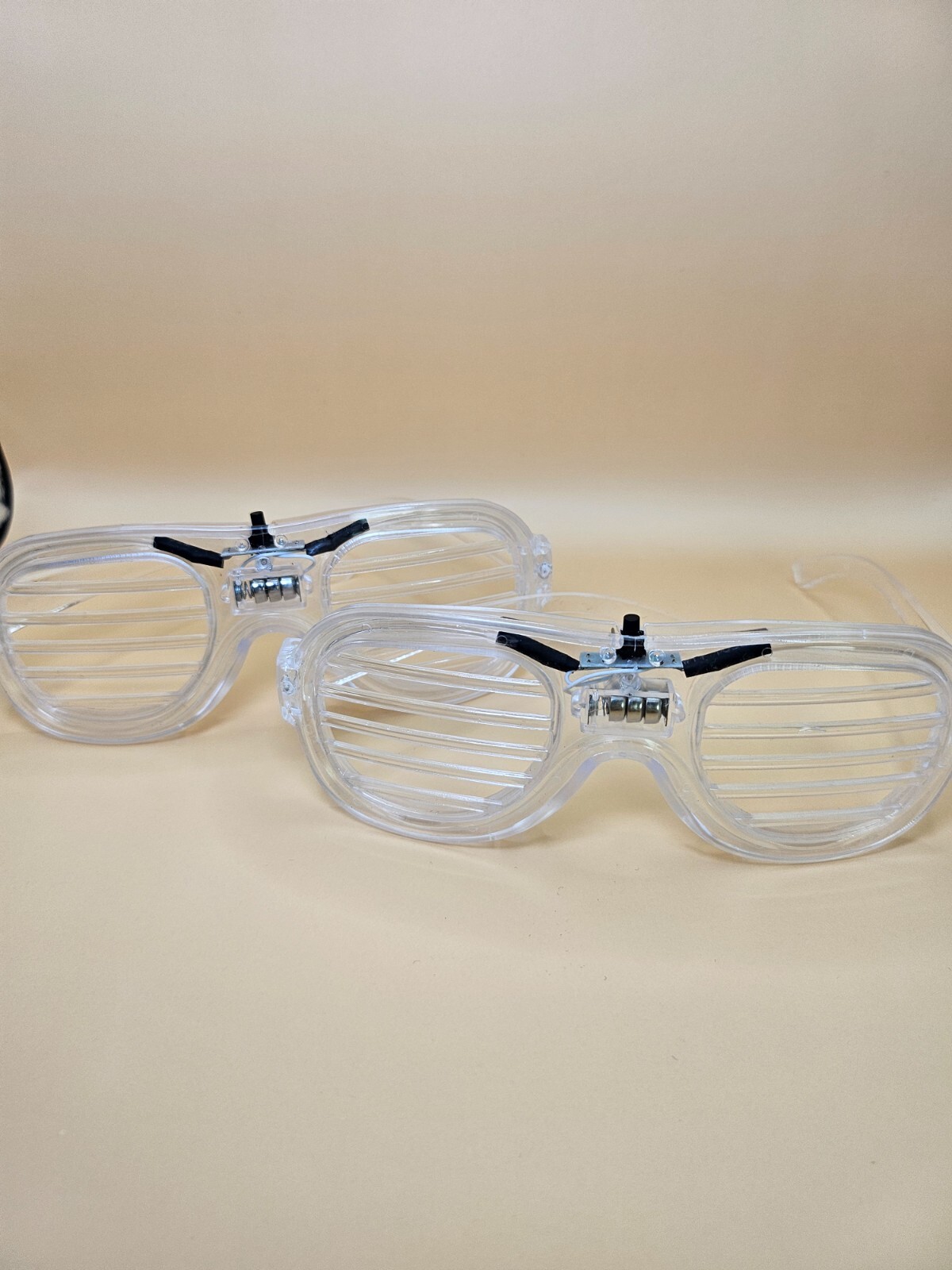 2 Pairs Light Up Glasses LED for Party, Rave Festival White Light