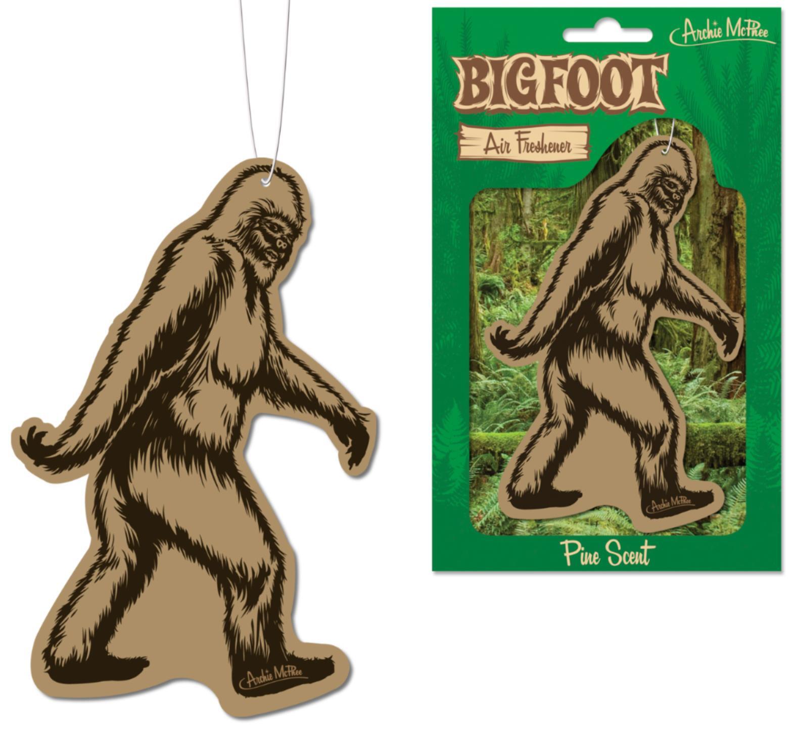 BIGFOOT Car Air Freshener – Deluxe Sasquatch (Pine Scent) – Archie McPhee