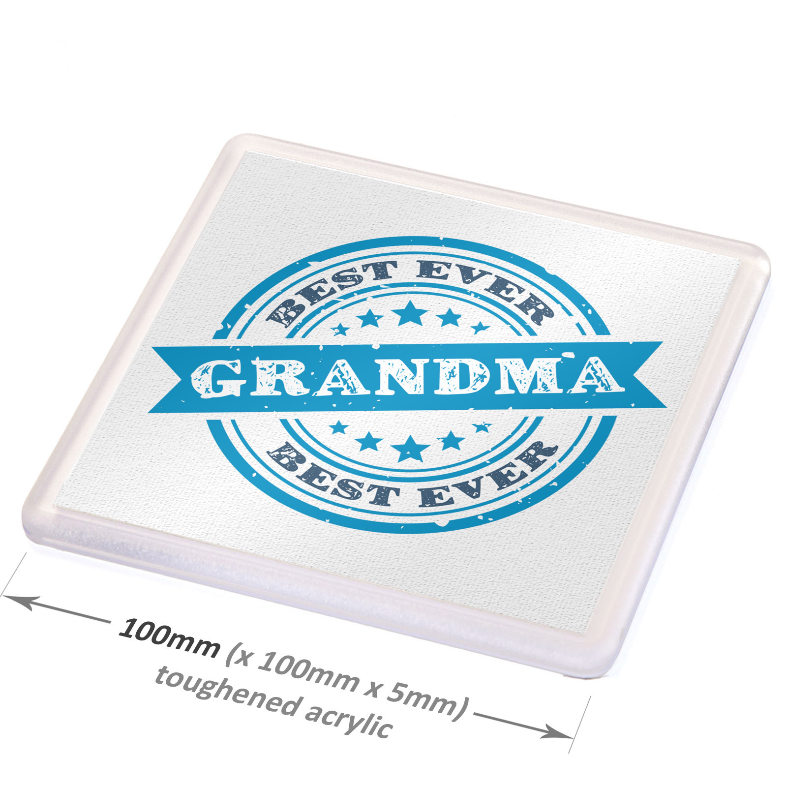 Best Ever Grandma Drinks Coaster Birthday Xmas Gift Seal