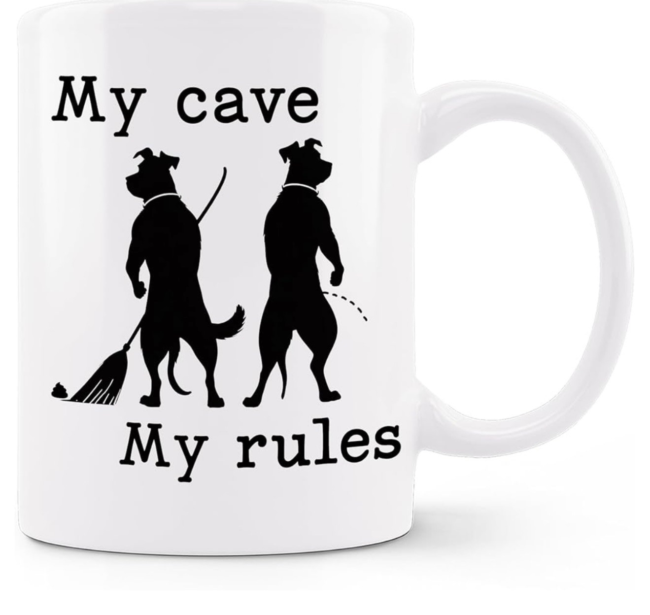 My Cave My Rules Coffee Mug Ceramic 11oz Coffee/Tea Cup Gift