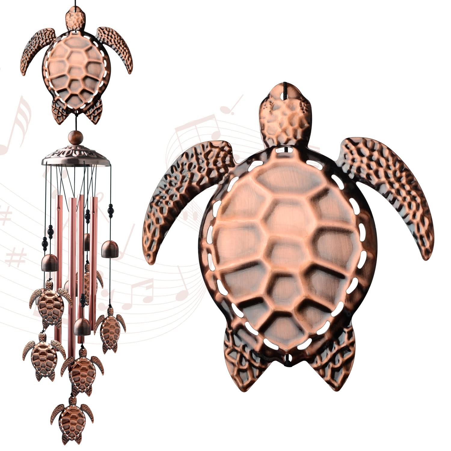 Sea Turtle Wind Chimes Outdoor, Mother Gift,Birthday Gifts for All mom/Grandm…