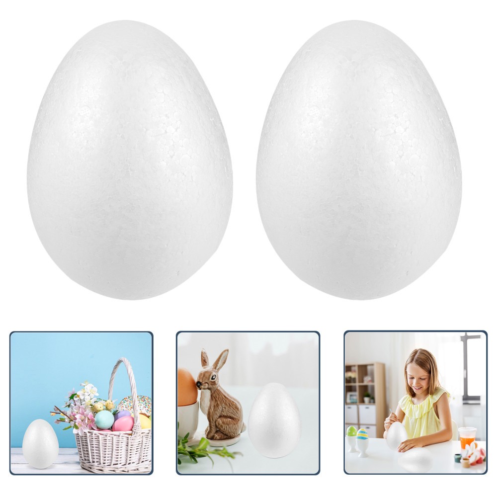 3 Pcs Children Painting Eggs Easter Decoration Diy Ornaments Craft Foam