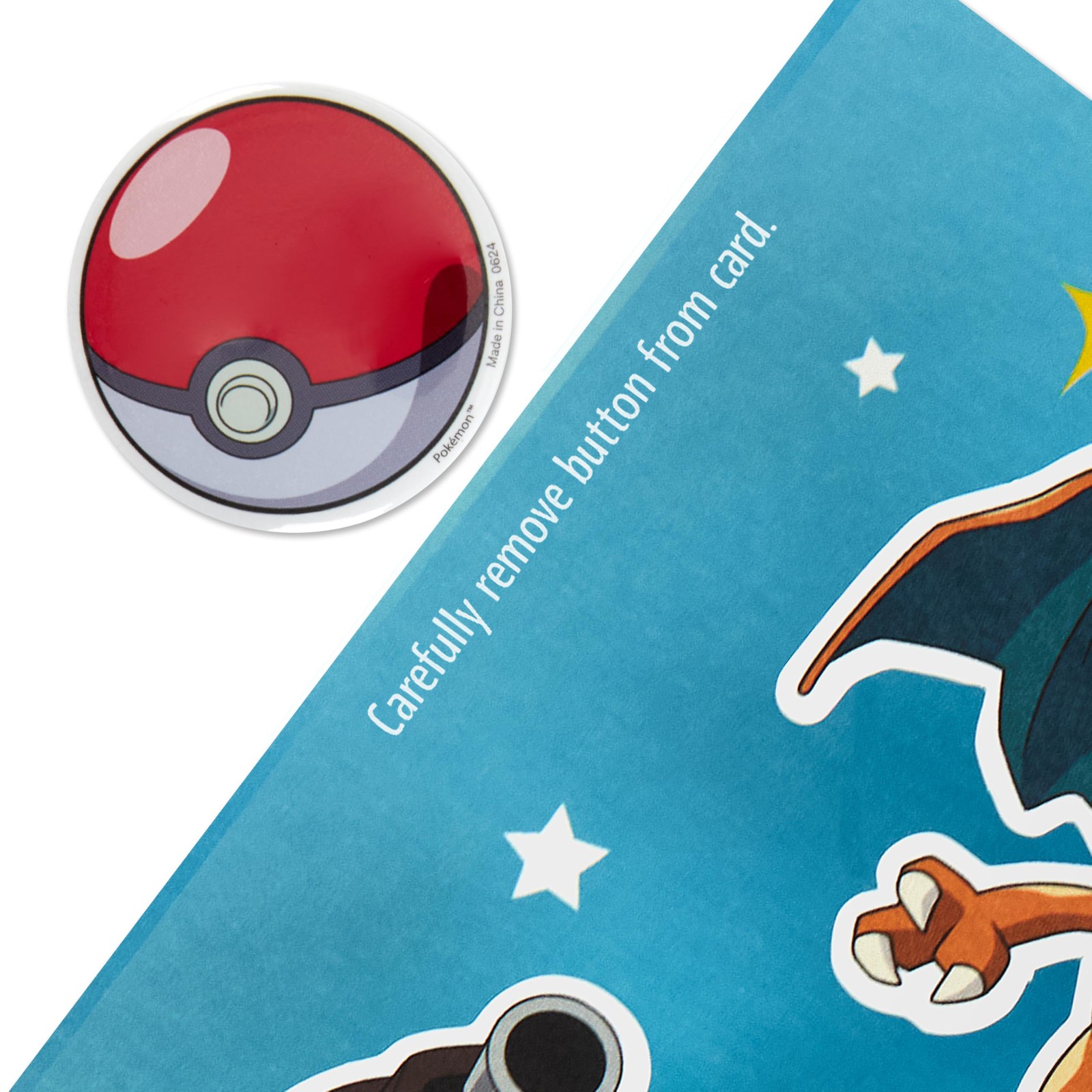 Hallmark Pokémon Kids Birthday Card with Button (Celebrate Like a 70, blue