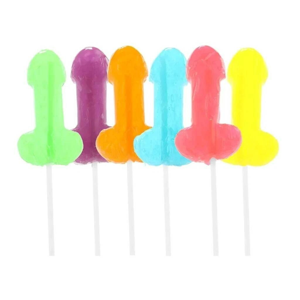 Kheper Games Rainbow Dick Suckers Assorted Flavors (Pack of 6)