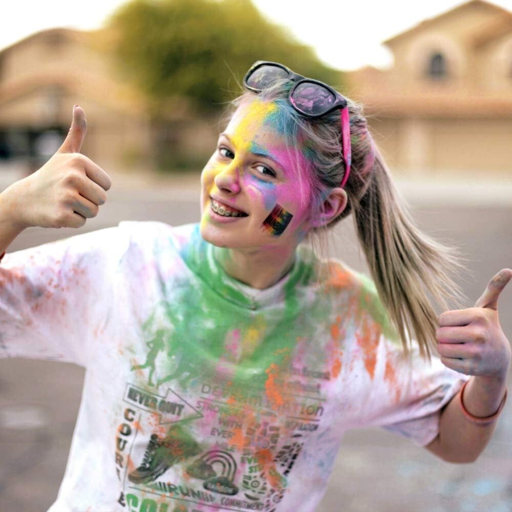 Color Blaze 120 Color Powder Packets 75g/ea. (8 Assorted Colors) Color Run Holi
