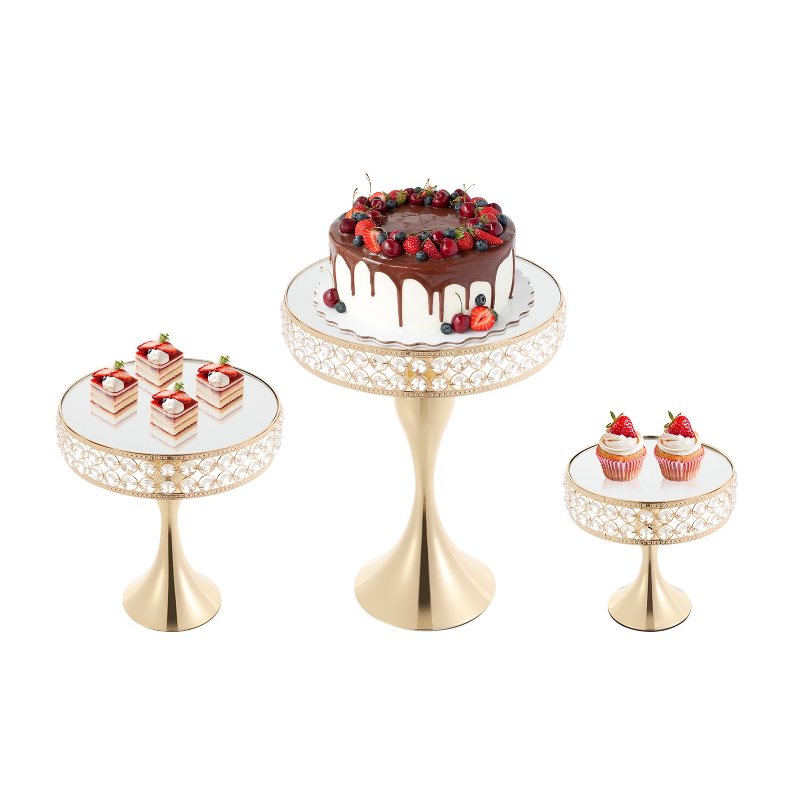 3 Pcs Cake Display Stands For Wedding/party/birthday/Baby Shower /celebration