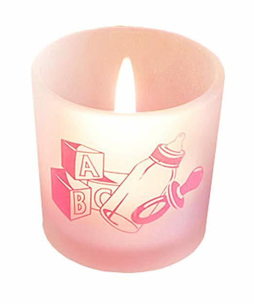Fashioncraft – Favor Saver Collection Baby Girl Themed Candle Favors 5- pack