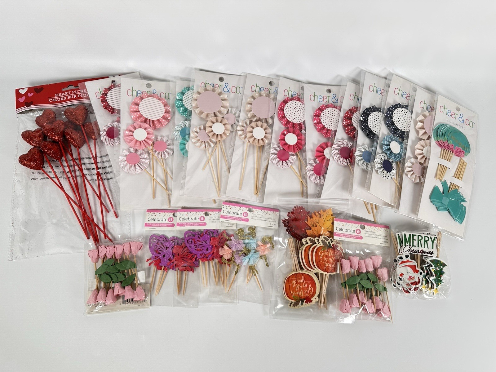 LOT Cake picks & Cupcake toppers Cheer & Co & Other Treat Toppers Various