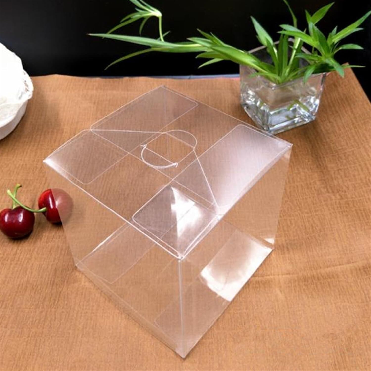 50pc 6.5×4.5×3.5 Clear Tuck Top clear PVC Box Party Favor Gift Packing wedding