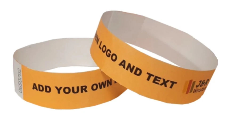 Custom Paper Wristbands Events Security Paper Bracelets Personalise Event Club