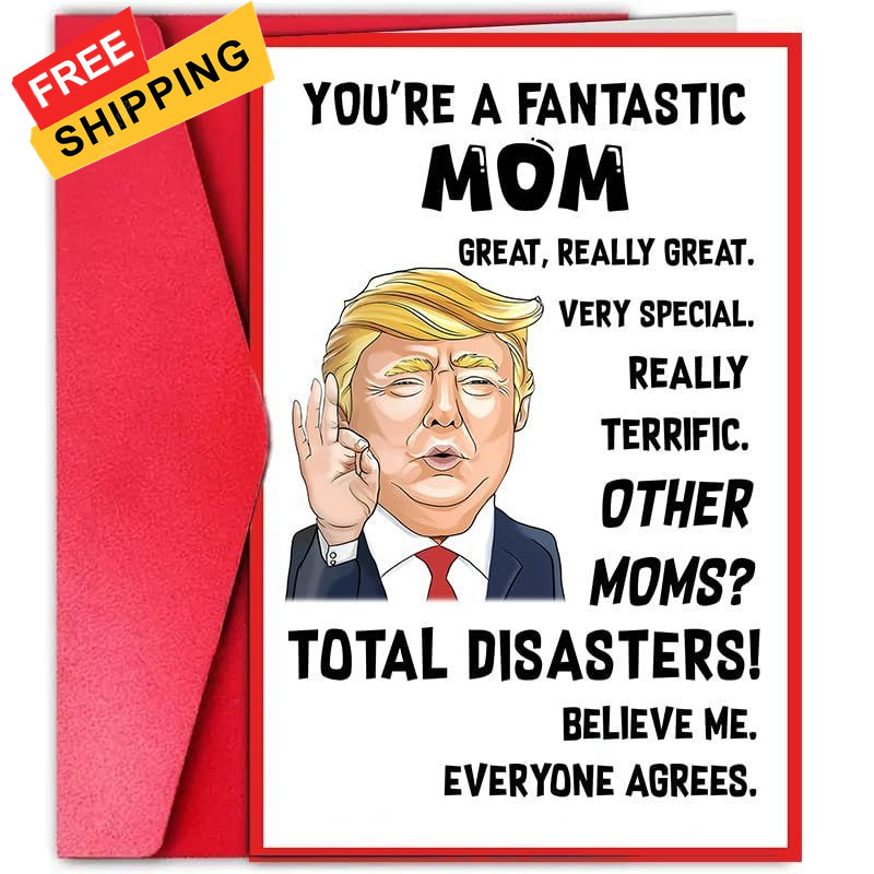 You’re A Fantastic Mom – Mothers Day Gift Card, 13.46 cm x 20.32 cm, Card 01