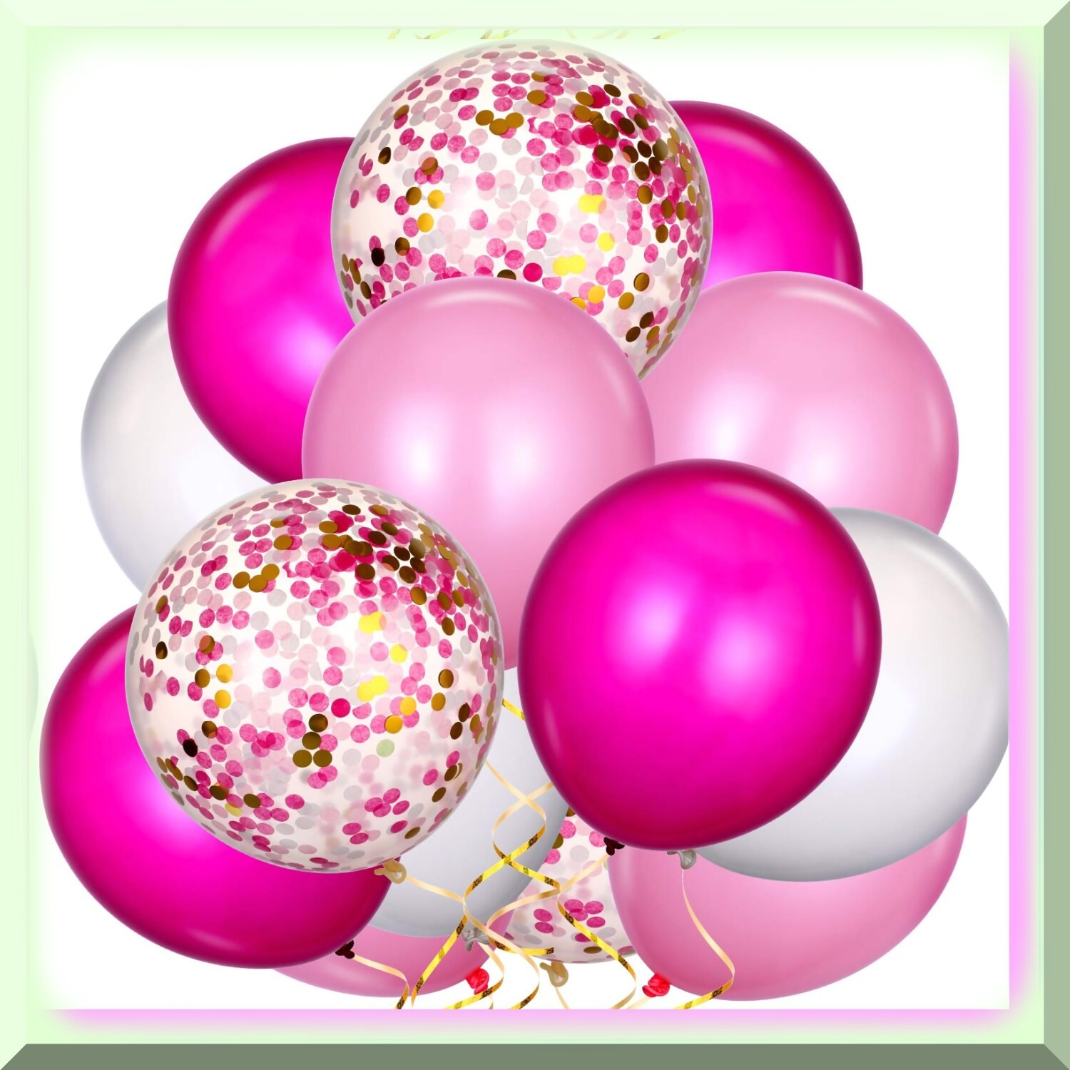 80-Piece Confetti Latex Balloons for Celebrations