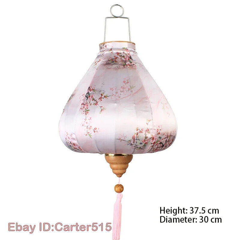 Chinese Lantern Traditional Silk Lantern Balcony Party New Year Hanging Lanterns