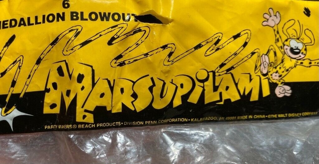 Disney Marsupilami Birthday Party Blowers Favors Blowouts Kids Vintage New NOS