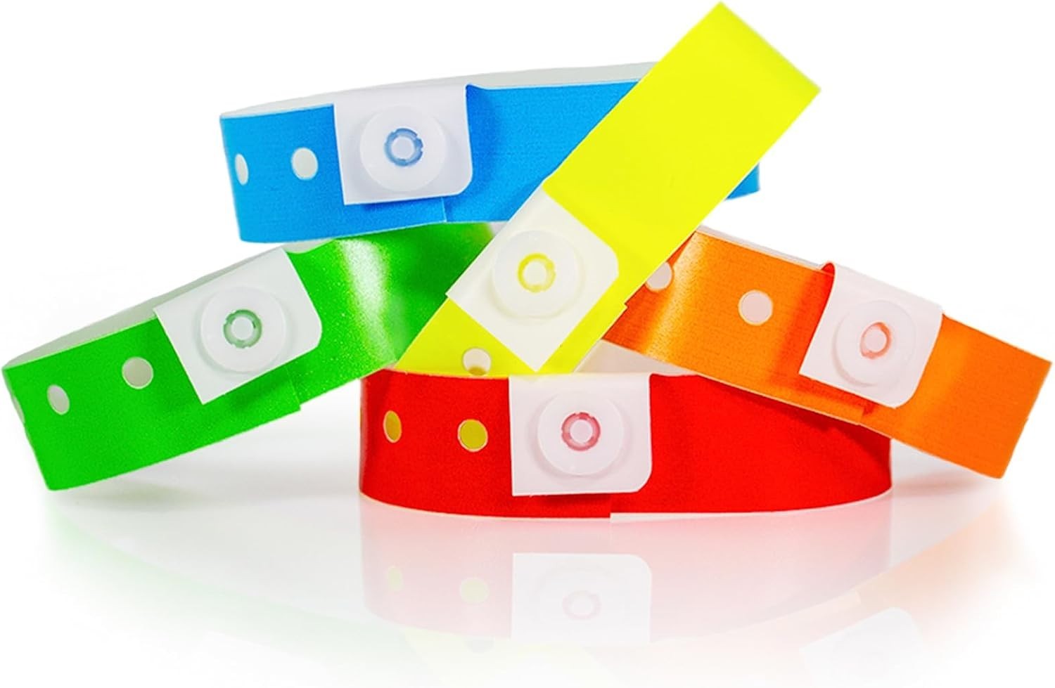 Extended Wear Plastic Wristbands Variety Pack – 500 Count