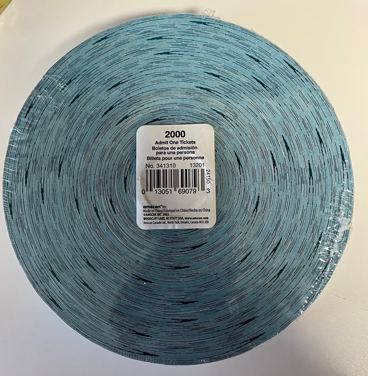 2000 Admit One Carnival Tickets Choose Color