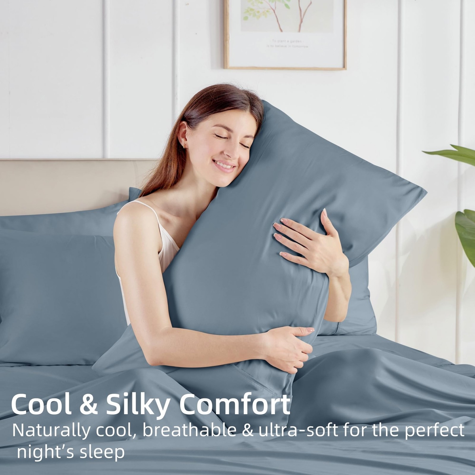 GOKOTTA Envelope Pillow Cases King Size 2 Pack, 100% Rayon Made fro… Fast Ship