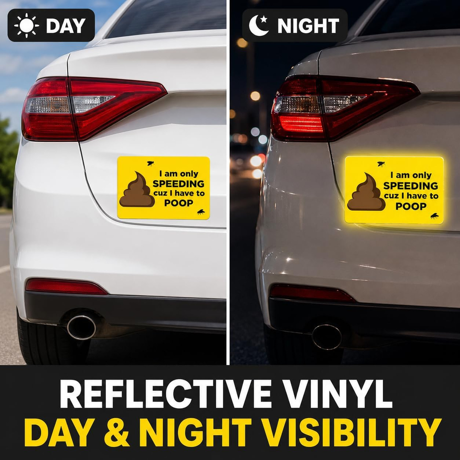 Funny Magnetic Bumper Stickers 6×4 Inches Car Magnet Joke Prank Gift I Have to