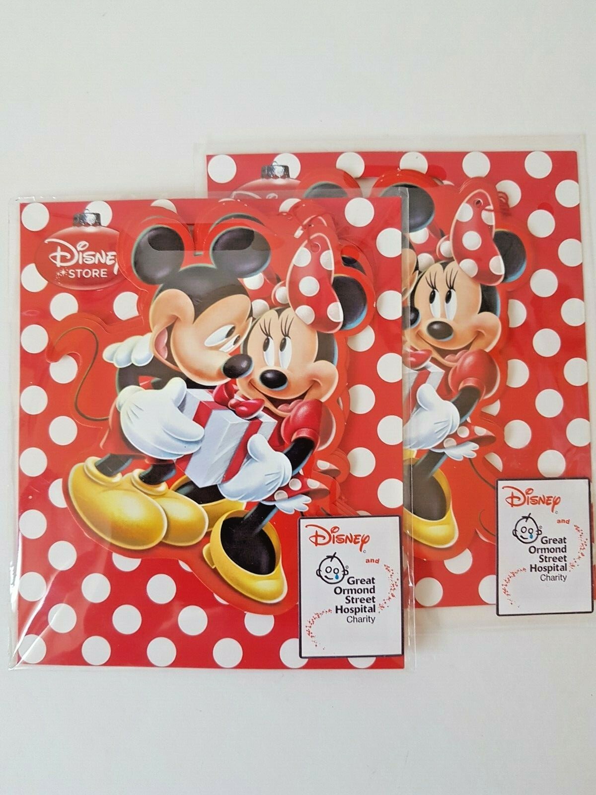 Disney Store Mickey Minnie Mouse 2 Packs of 6 each Gift Tags 2007