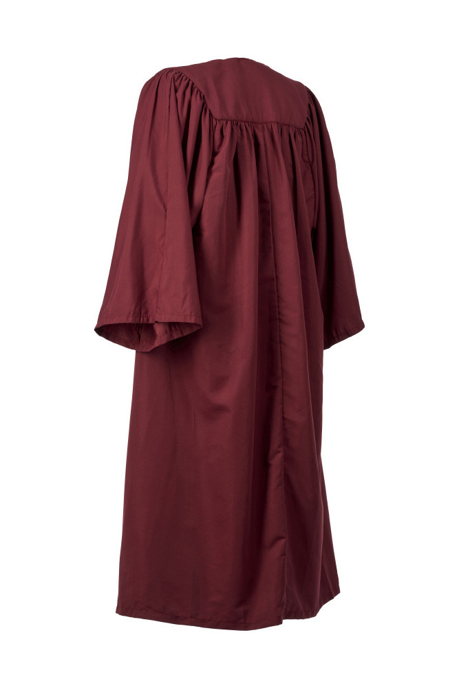 Childrens Wine Choir Gown Age 4 -13 Years Nursery Kids Graduation Costume Outfit