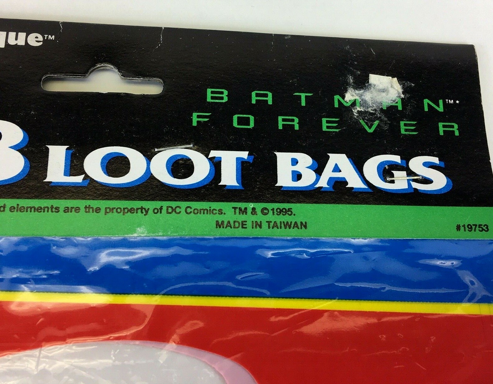 1995 Batman Forever DC Comics Unique 8 Birthday Party Loot Bags Superheroes