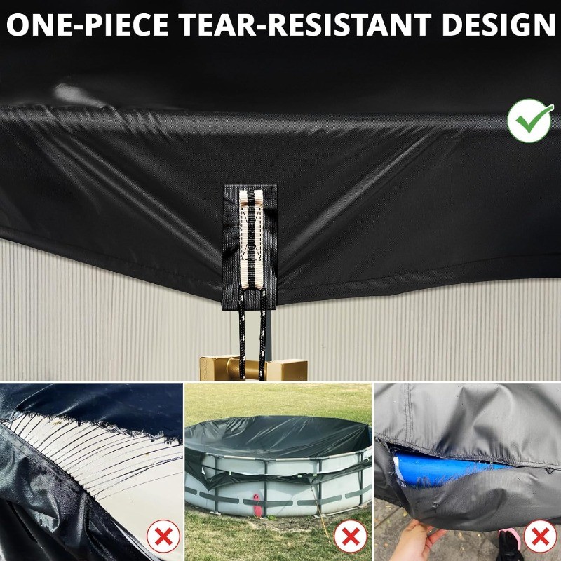 18 Ft Round Winter Pool Cover with Fast Tightening Patented Ratchet,Pool Covers