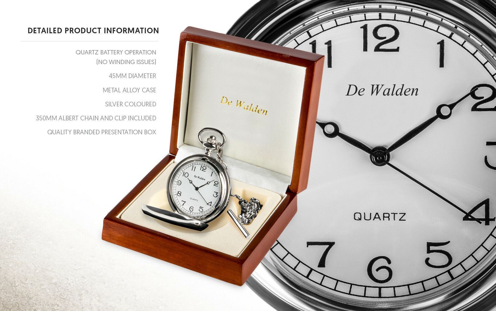 Boys Christening Gift for Great Grandson Engraved Boy’s Pocket Watch in Wood Box