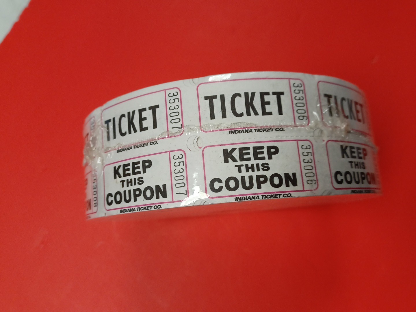 Double Ticket Roll White 2000 Tickets Per Roll United Supply Co