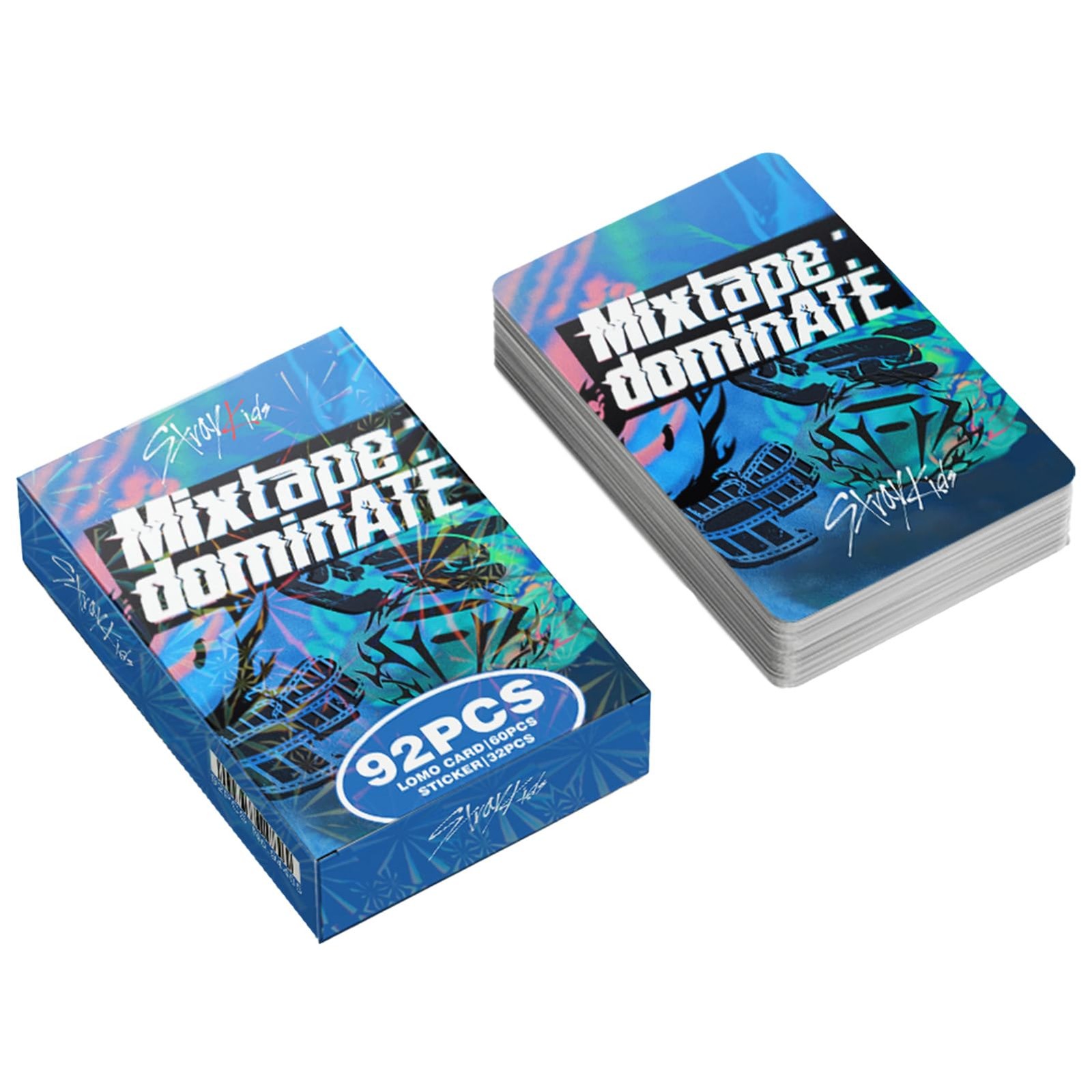 KPOPBP 60 PCS Mixtape Dominate Album Photocards 3.5 x 2.5 x 0.75 inches, Blue