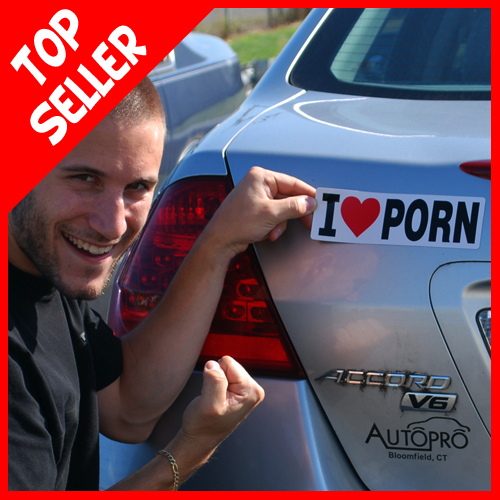 I LOVE PORN – SO FUNNY~ Sex Car Truck Fridge Magnet – gag prank joke gift