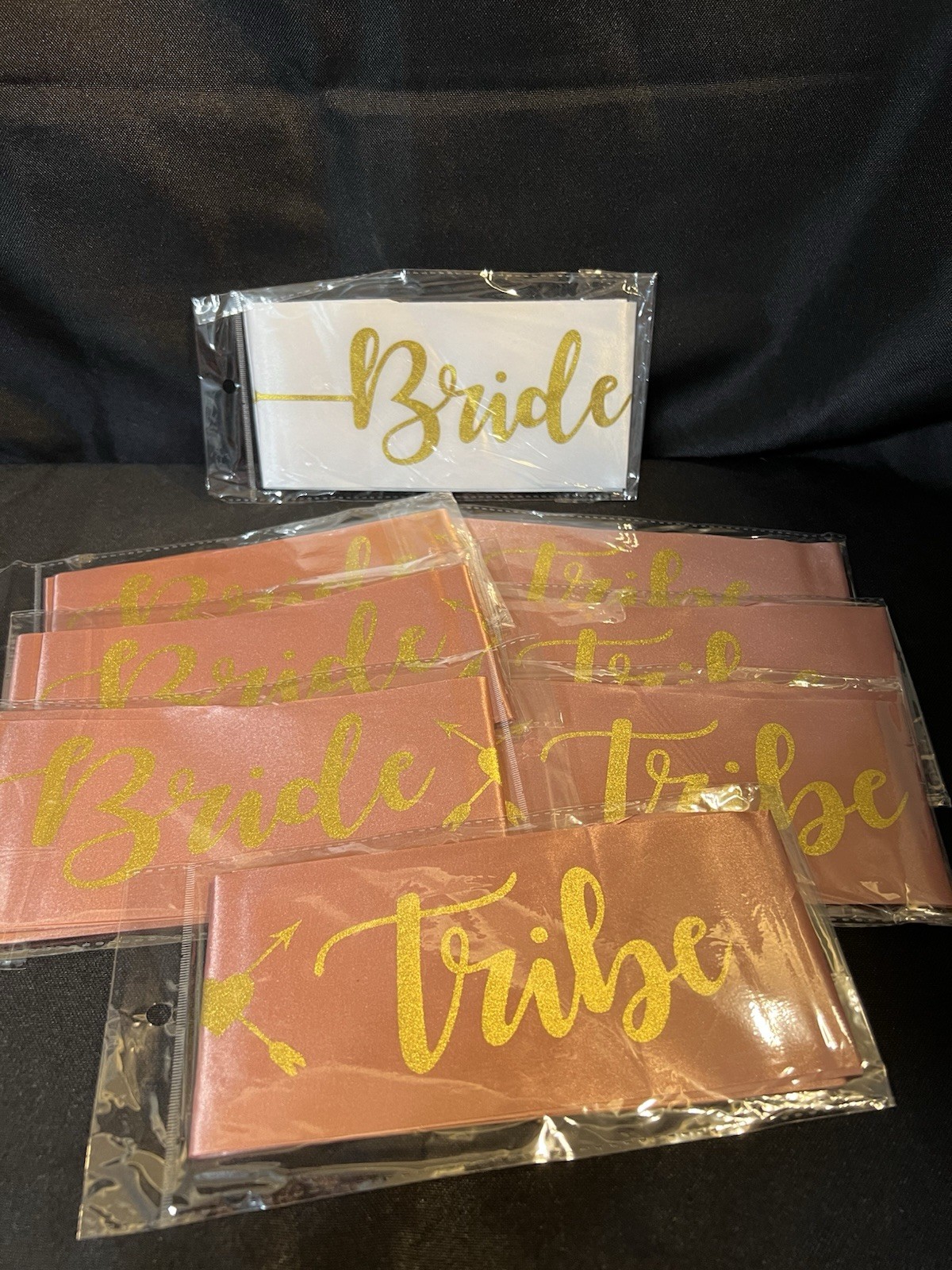 Bride Tribe Bride To Be Sash Set Bachelorette Party Bridal Shower New 8 Pieces