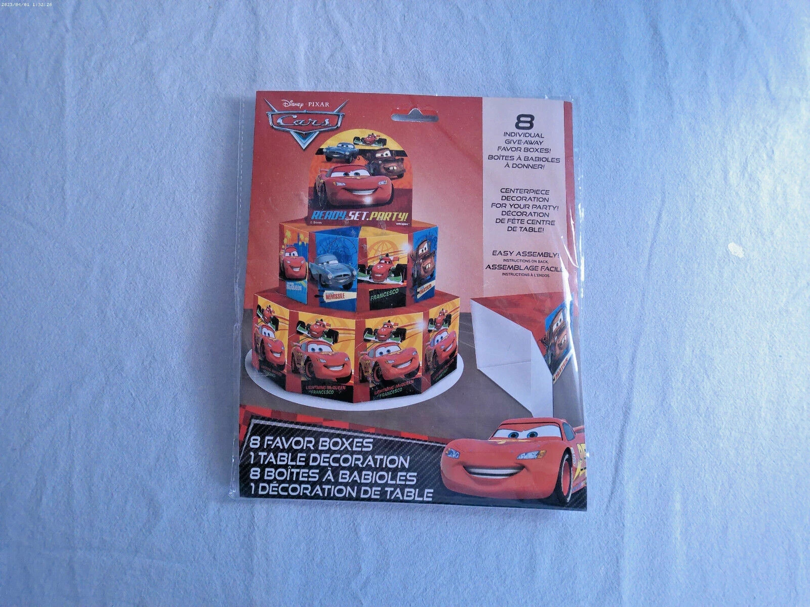 Disney Cars Favor Box Centerpiece Decoration