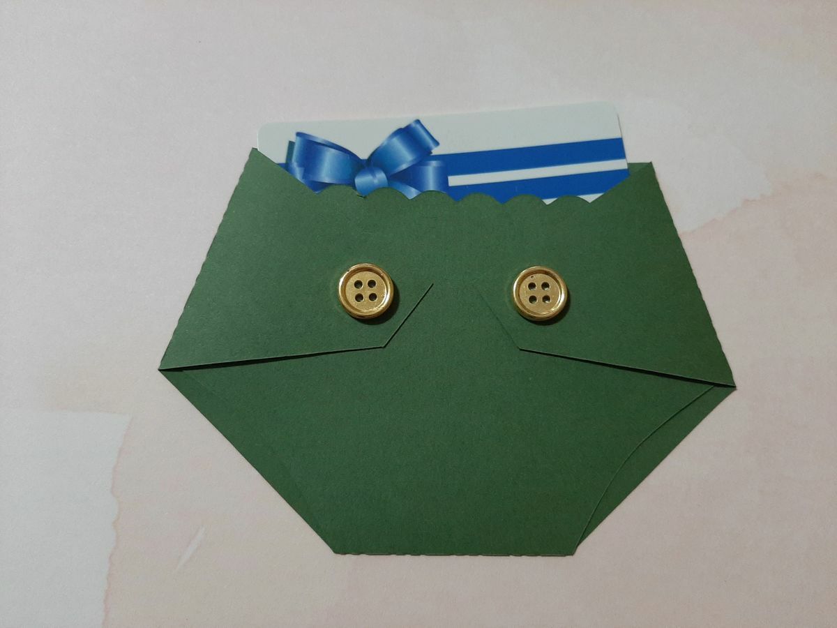 Baby Shower Diaper Gift Card Holder – Shower Game Prizes – Floral-Green-Pink