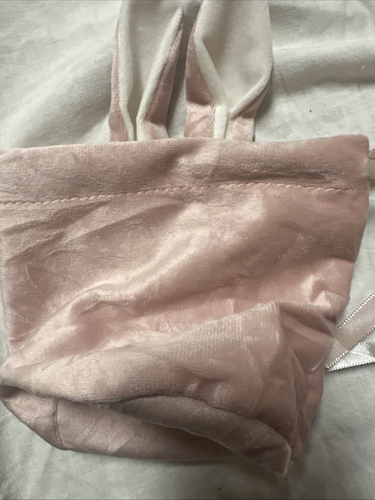 Velvet Drawstring Bunny Bags – 6 Pack Easter Rabbit Reusable, Basket Filler