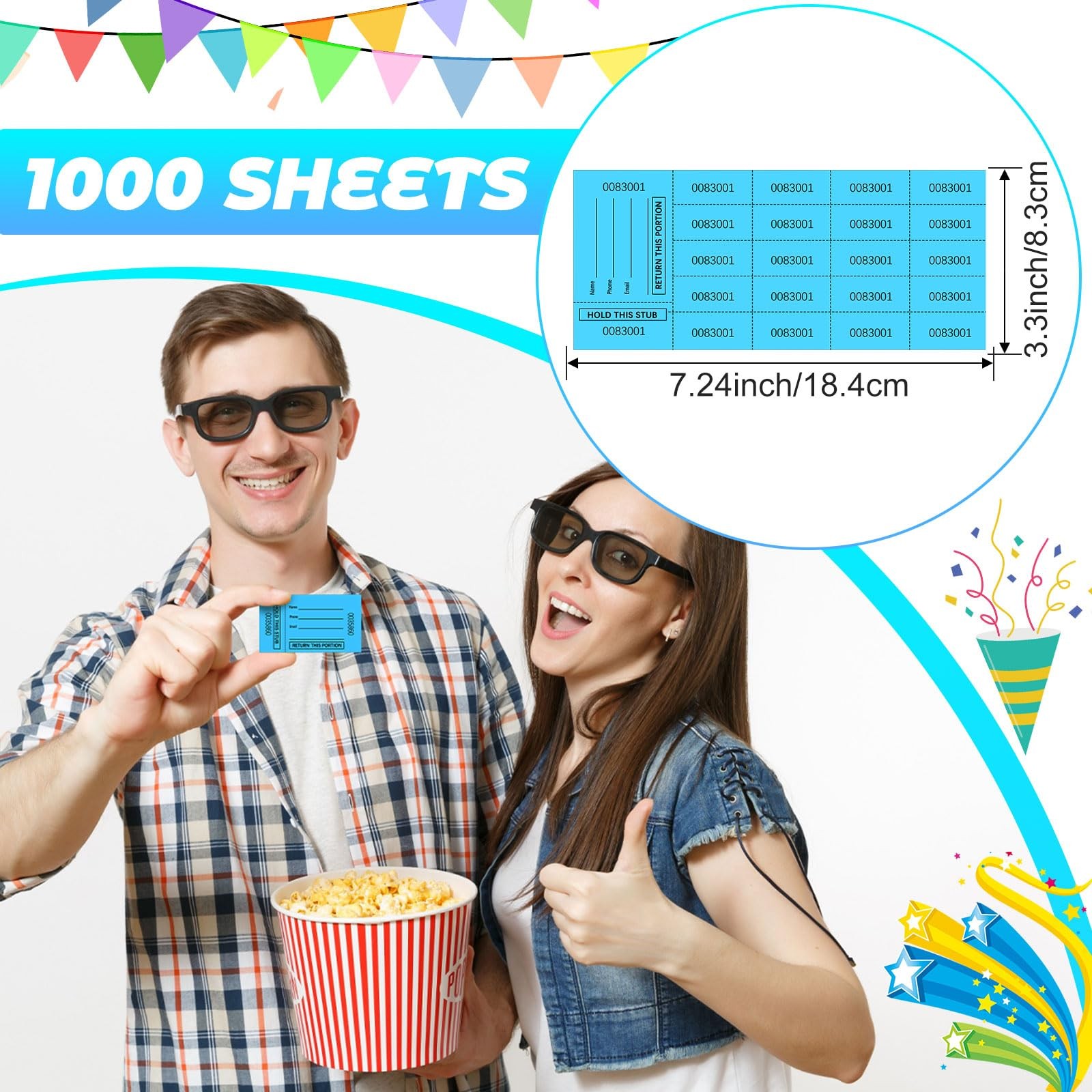 1000 Sheet 25 Bid Raffle Tickets Chinese Auction Tickets Sheets Auction Fundr…