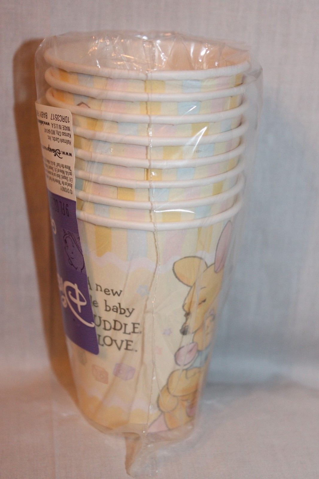 NEW WINNIE THE POOH BABY ROO 8- CUPS PARTY SUPPLIES