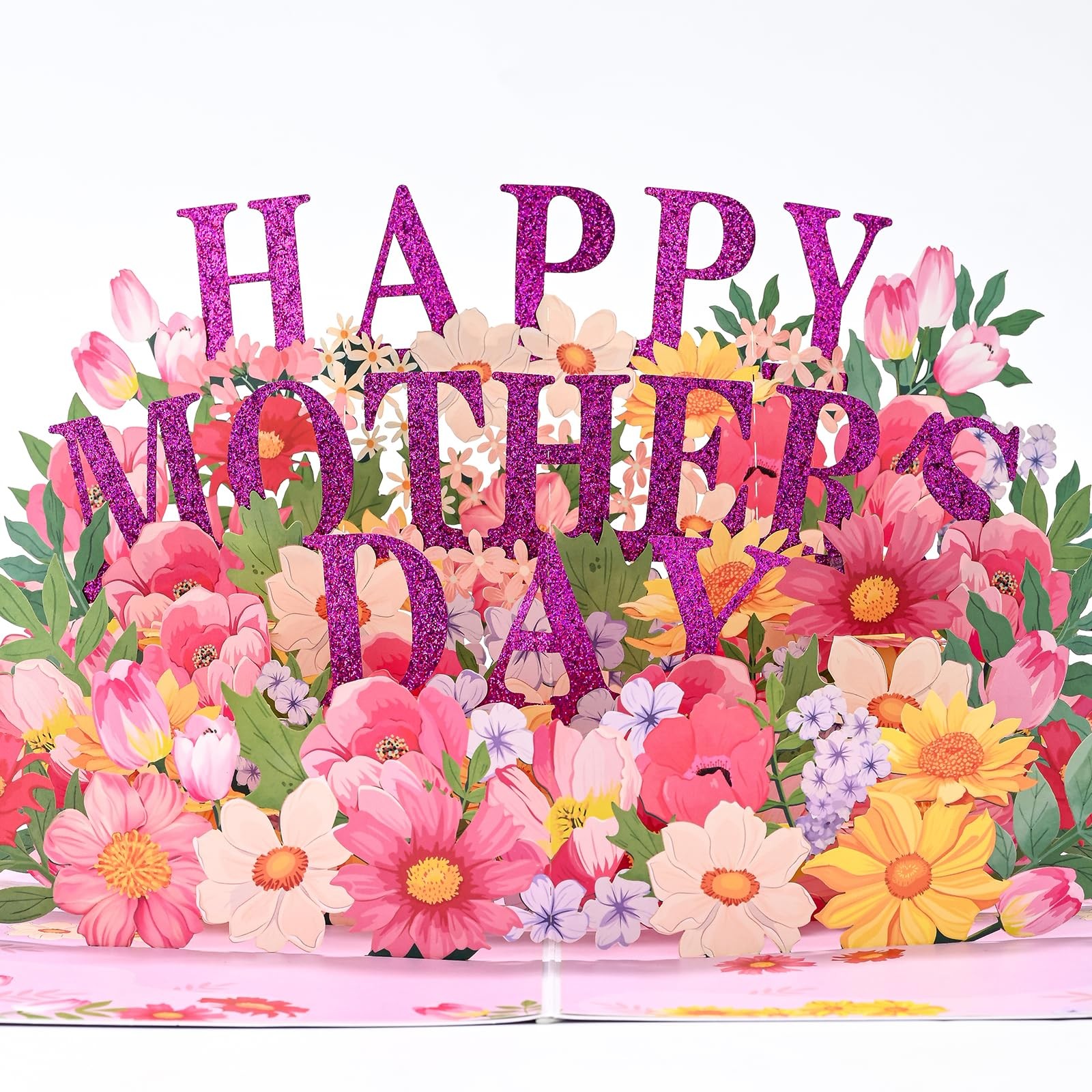 Yeomant 3D Mothers Day Card, Happy Mother’s Pop Up 8”x6”, Colorful