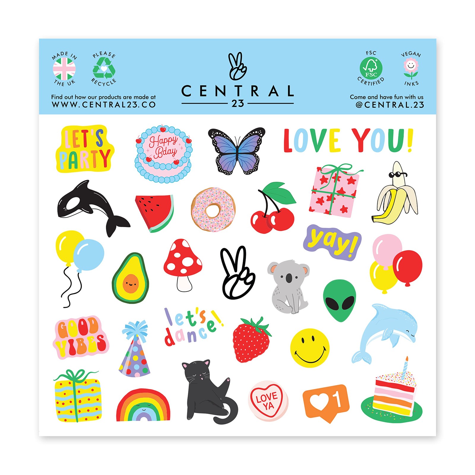 CENTRAL 23 Birthday Card For Sister – Pink Flamingo – 5.7 x inches,