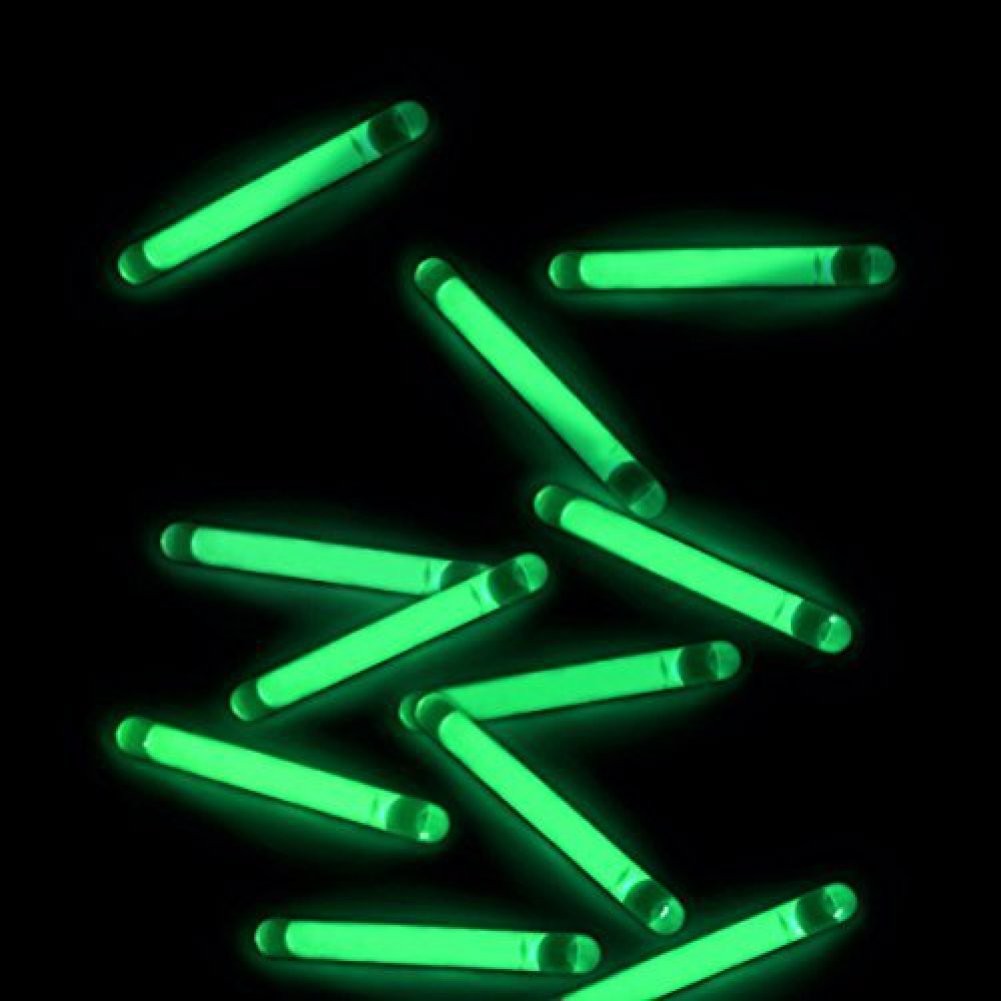 GiftExpress 100 Pcs Small Green Glow Sticks/Mini Small,