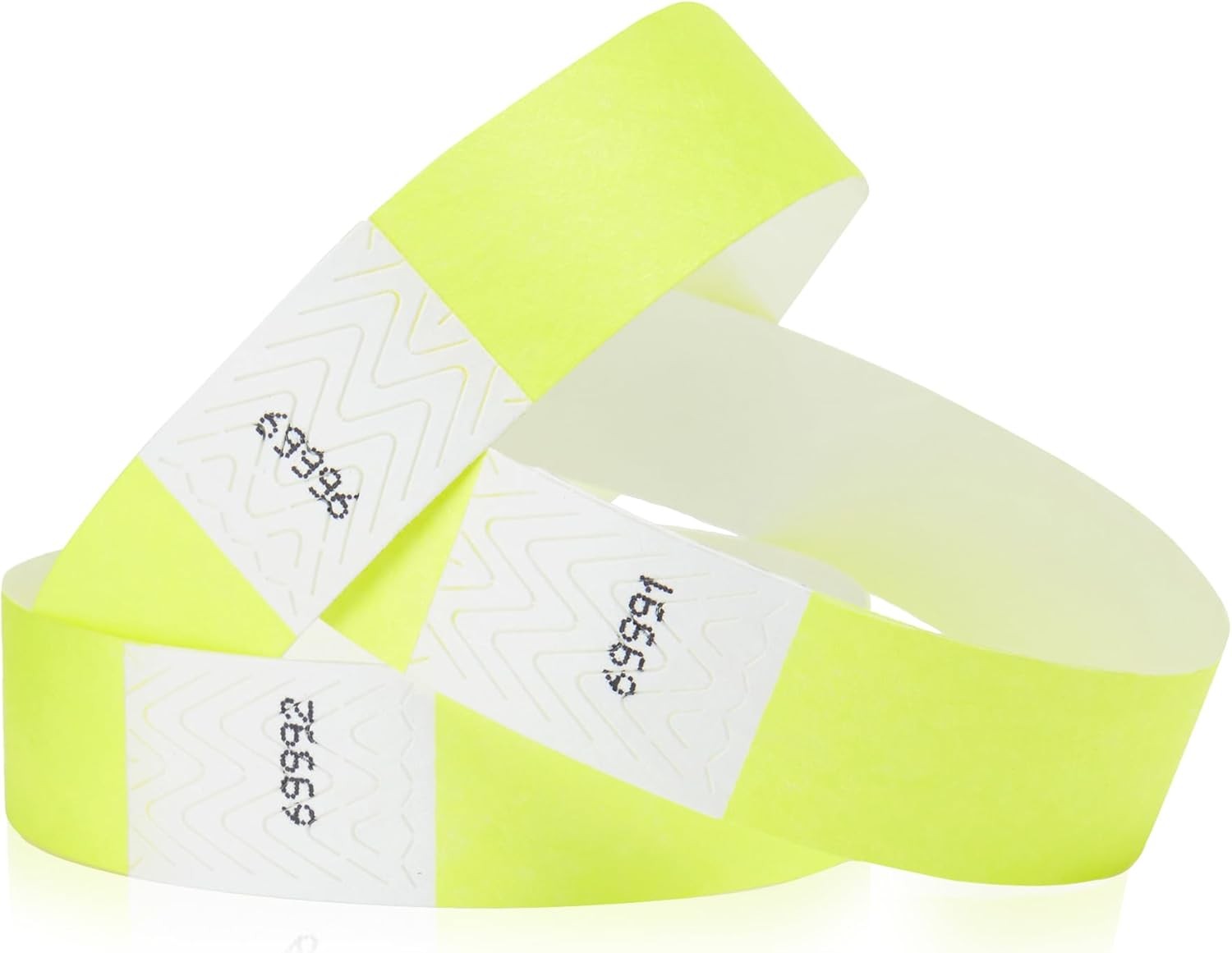 600 WristCo Neon Yellow Tyvek Wristbands for Events – 600,