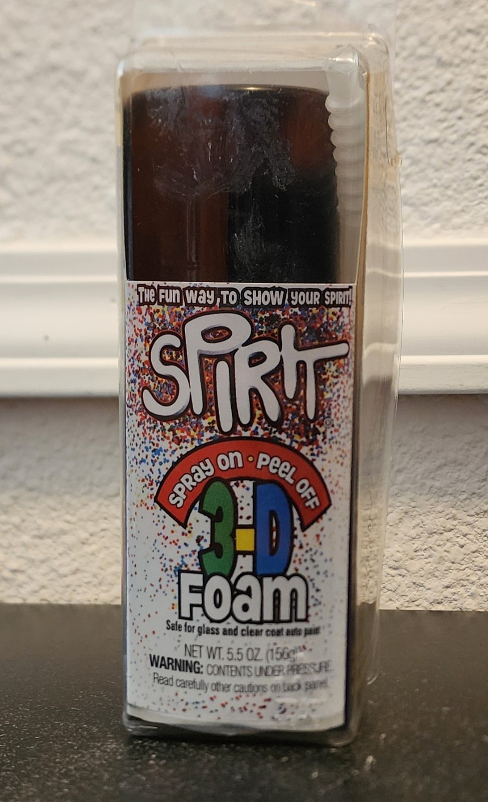 3D Foam Spray Birthday Spray On Black Peel Off Event Foam Spray 5.5oz USA Made