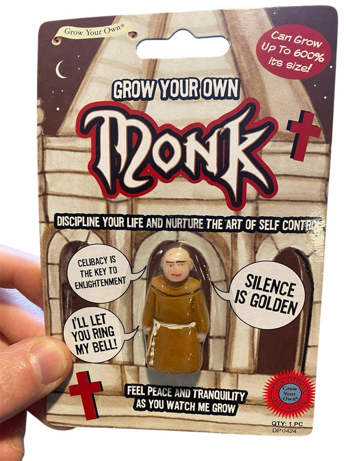 Grow Your Own Monk – Funny Novelty Gag Gift for Peace & Tranquility Lovers