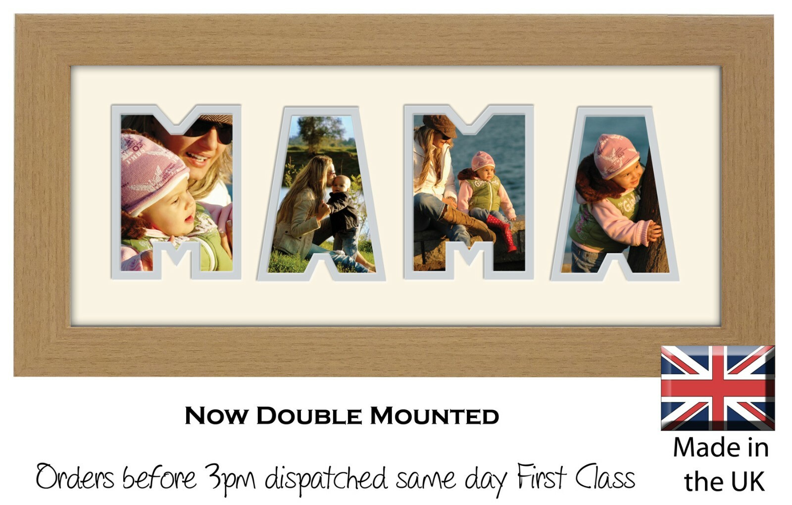 Mama Photo Frame Name Word Letters Frame by Photos in a Word, Gift for Mummy.