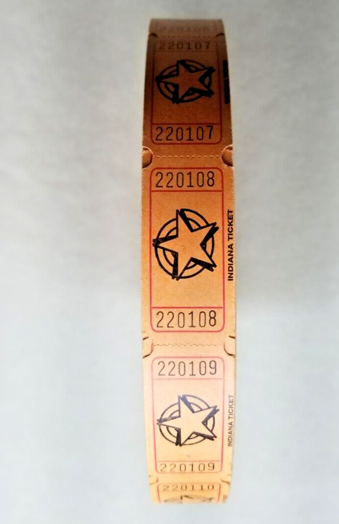 2000 Count Indiana Ticket Company Star Ticket